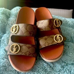 Coach sleep on sandals size 7.5